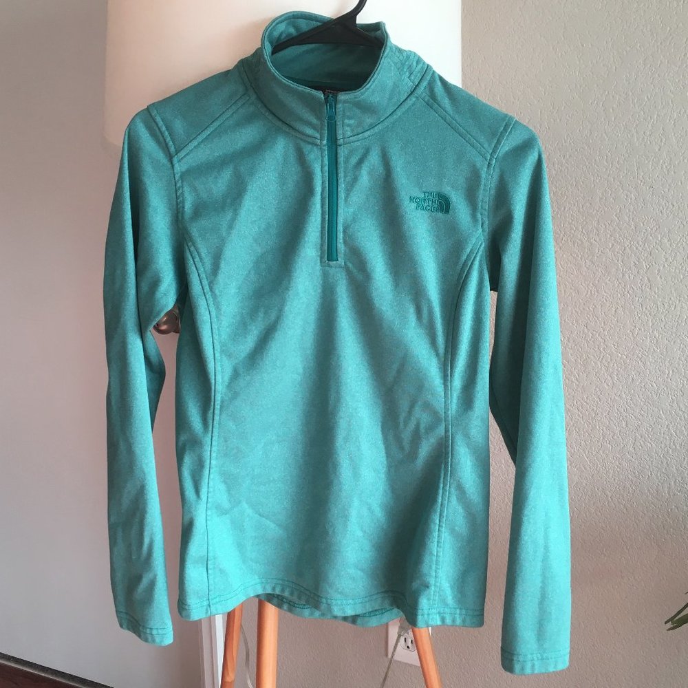 The North Face Teal 1/4 Zip Jacket